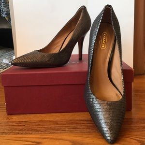 Coach snakeskin pumps